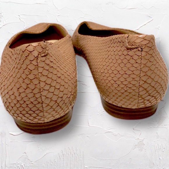 Nine West Onlee Leather Ballet Flat in Nudie Pink w Pointed Toe Women’s SZ 8.5 - Picture 4 of 7